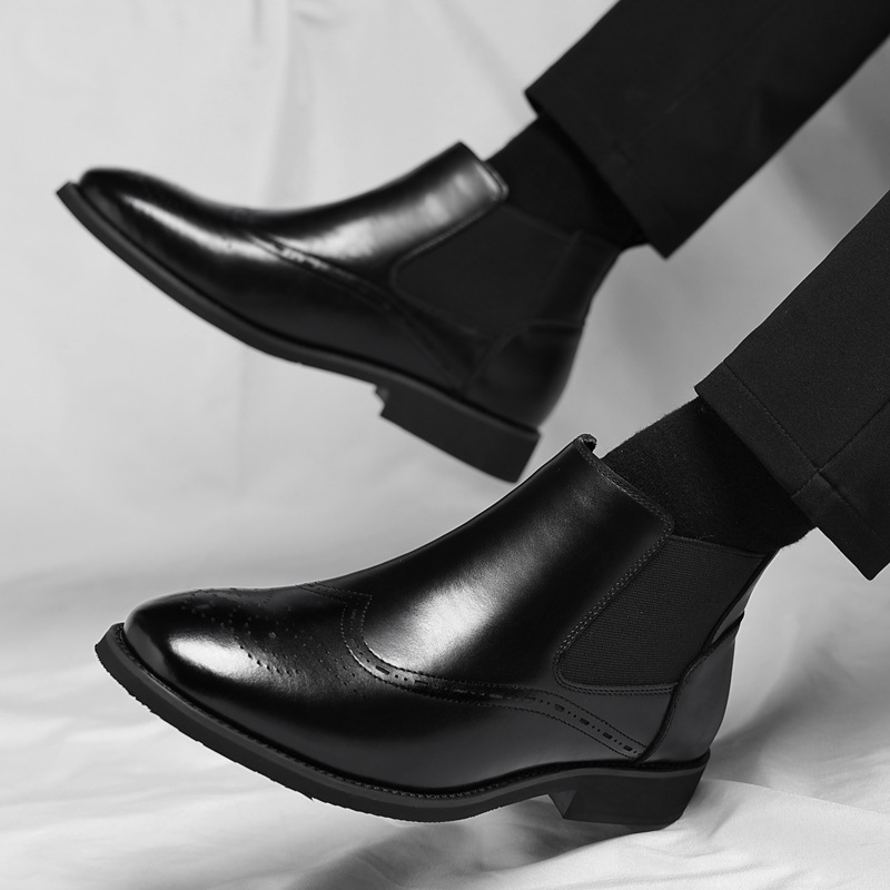 Fashion British Vintage Fleece-lined Boots For Men foto 3
