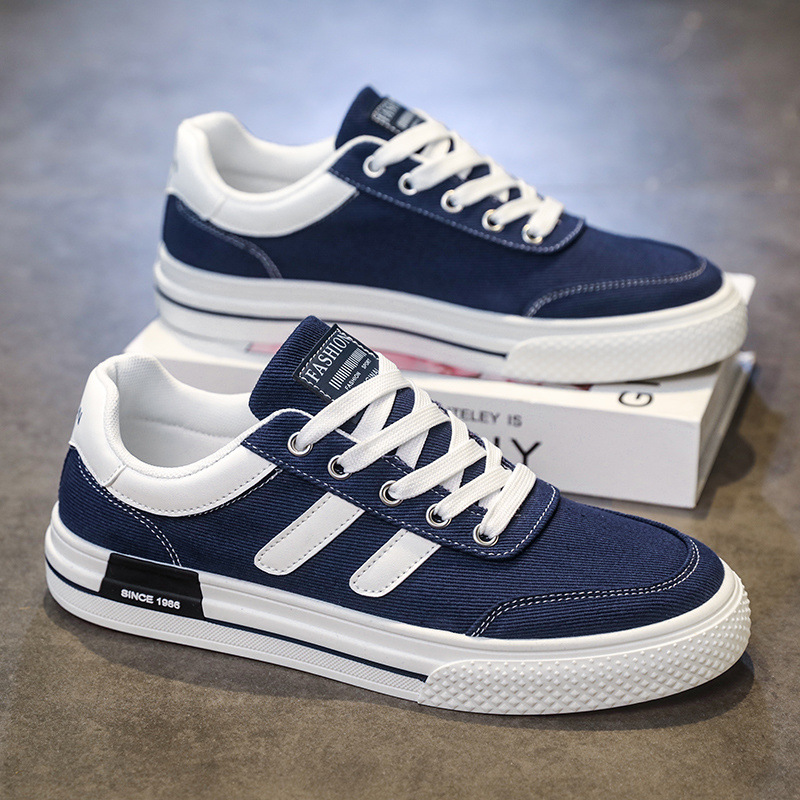 Men's Canvas Shoes Spring Breathable Flat foto 4