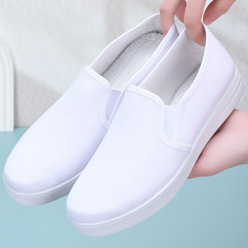 White Work Nurse Shoes Slip-on Non-slip Wear-resistant foto 3