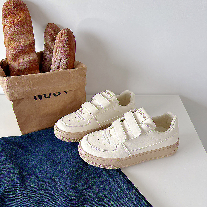 Breathable Korean-style White Sneakers For Students Flat Sole foto 3
