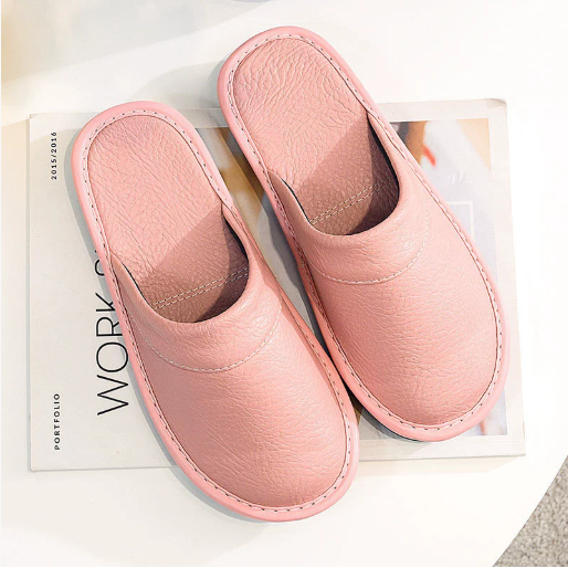 Flyover Shoes Men's Genuine Leather Home Slippers foto 2