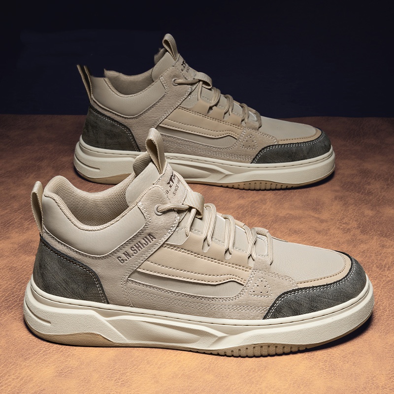 Cotton-padded Shoes With Velvet High-top Sports Leather Shoes foto 5