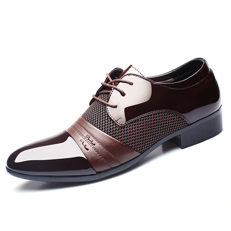 Fashionable Korean-style Leather Shoes For Men foto 5