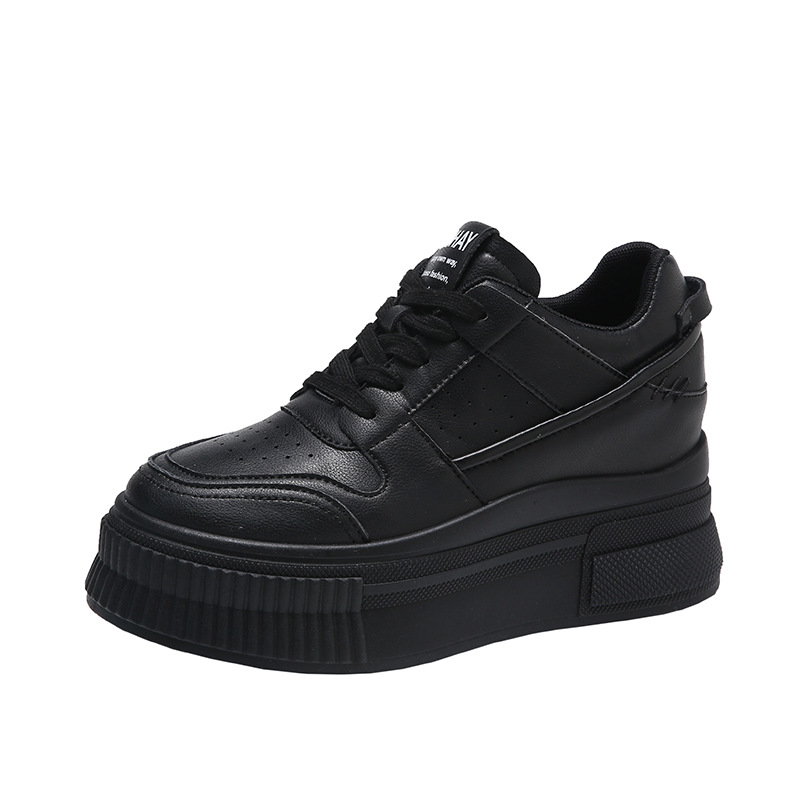 Chunky-soled Casual Shoes For Short Women That Add Height