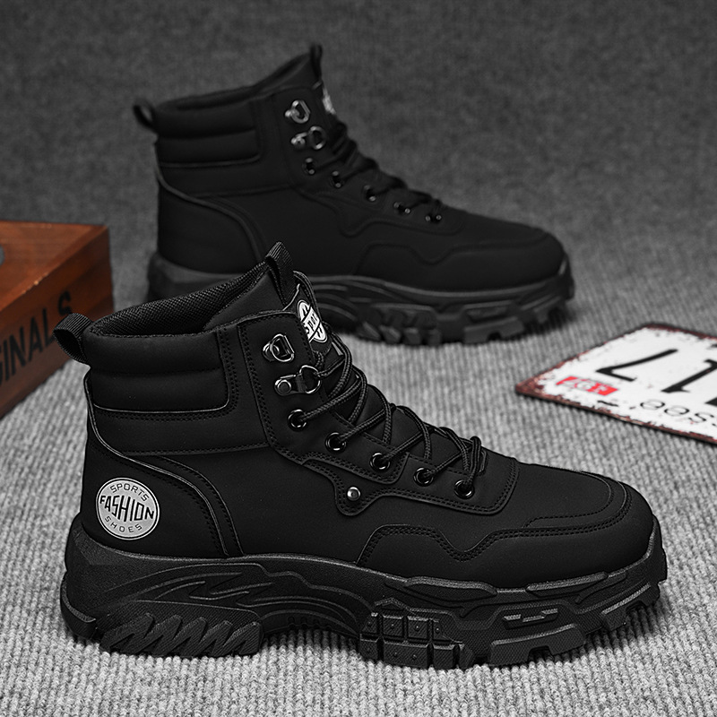 Men's Martin Boots Breathable High-top Work Shoes foto 2
