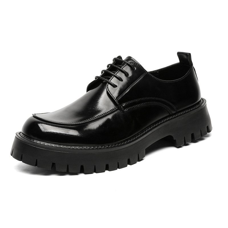 Platform Height Increasing Casual Leather Shoes foto 4
