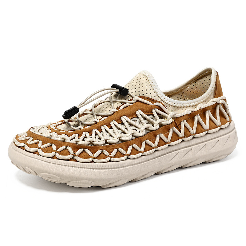 Mens Breathable Openwork Casual Mesh Slip-on Shoes foto 3