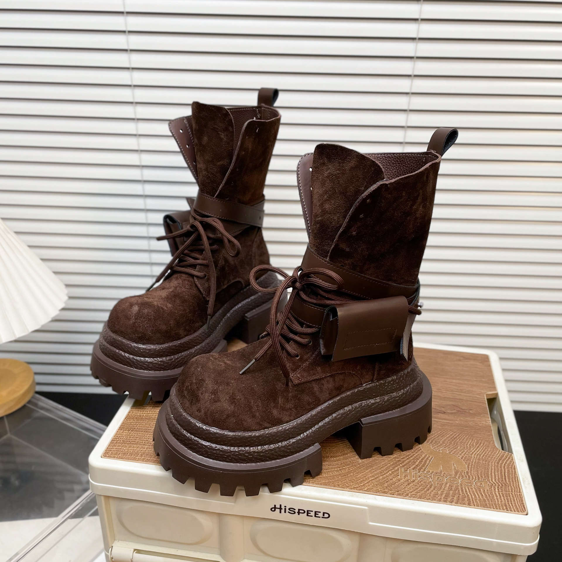 Suede Thick-soled Martin Boots For Women Autumn And Winter New Fashion foto 4