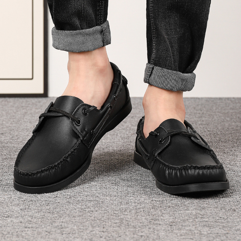 Male Plus Size Casual Leather Shoes foto 4