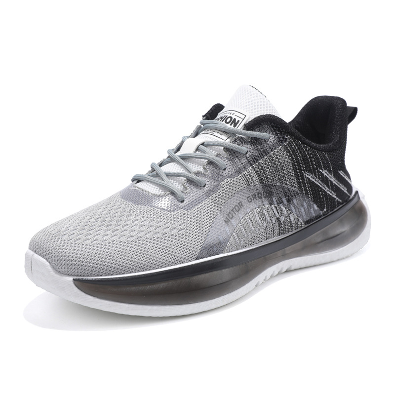 Thin Mesh Breathable Lace Up Thick Bottom Men's Sneaker foto 2