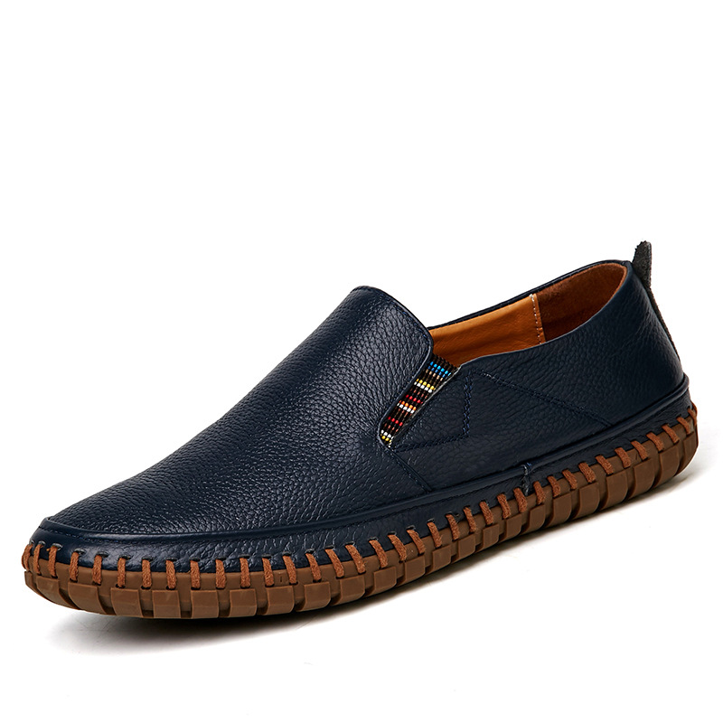 First Layer Cowhide Leather Shoes Men's Casual Business foto 2
