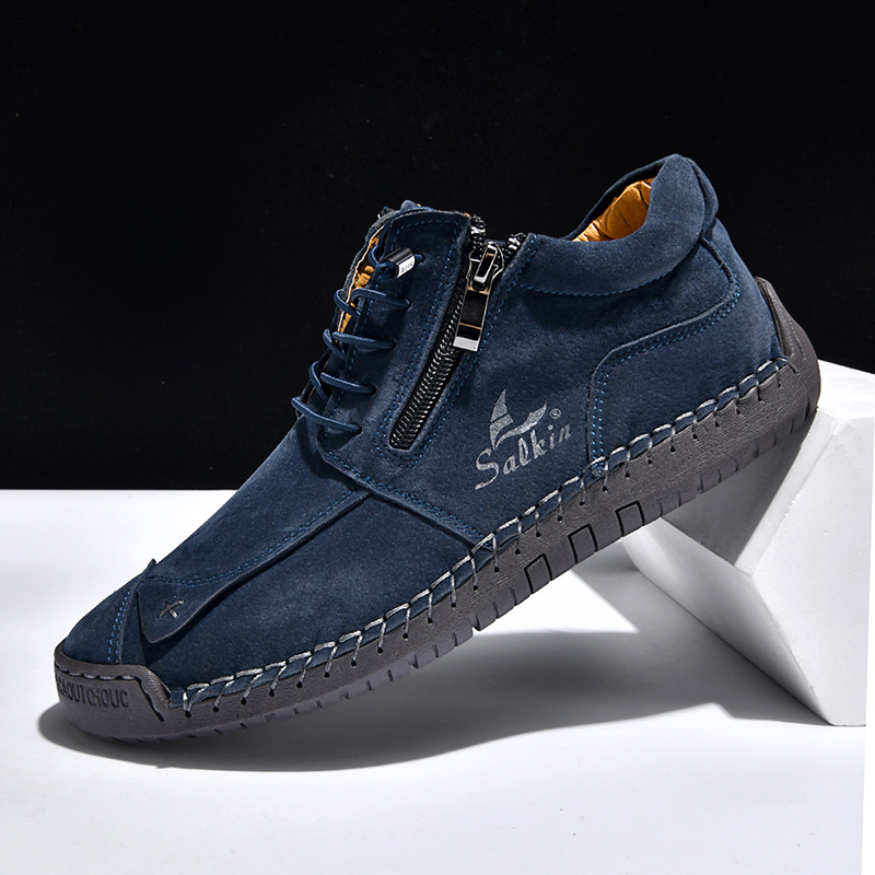 Hand-stitched Unisex Shoes With Soft Soles For Fallwinter