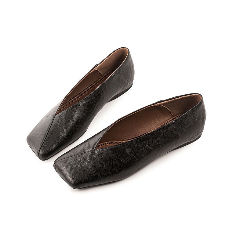 Retro Mary Jane Comfortable Leather Oversized Shoes foto 4