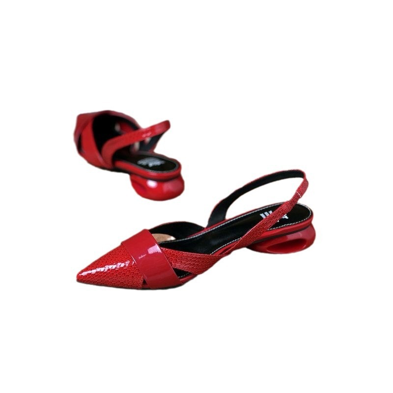 Luxury Womens Patent Leather Cutout High-Heel Sandals foto 4