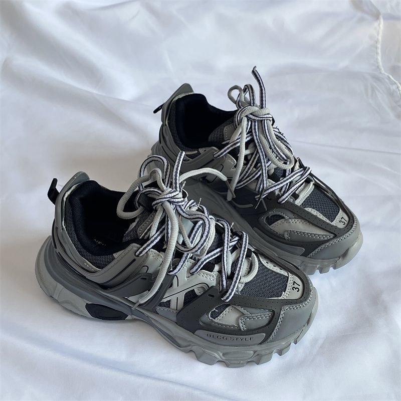 Mens Retro, Minimalist, Versatile Chunky-soled Sneakers foto 3