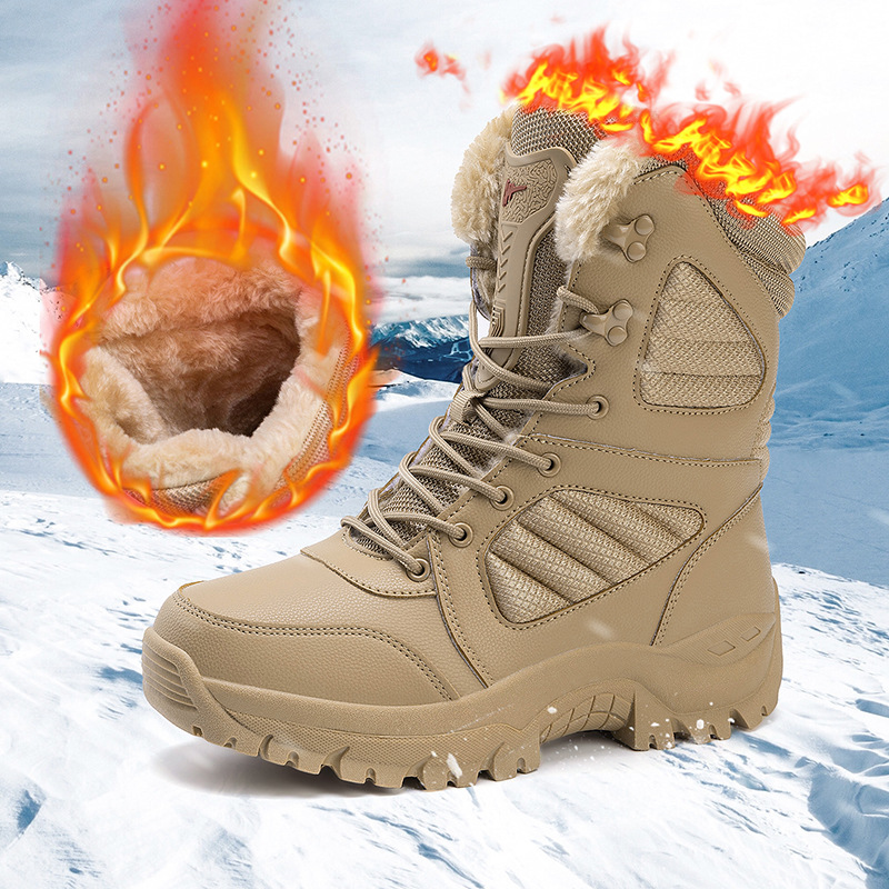 Snow Boots Men's Ski Insulation Cotton Shoes Waterproof And Cold-proof foto 5