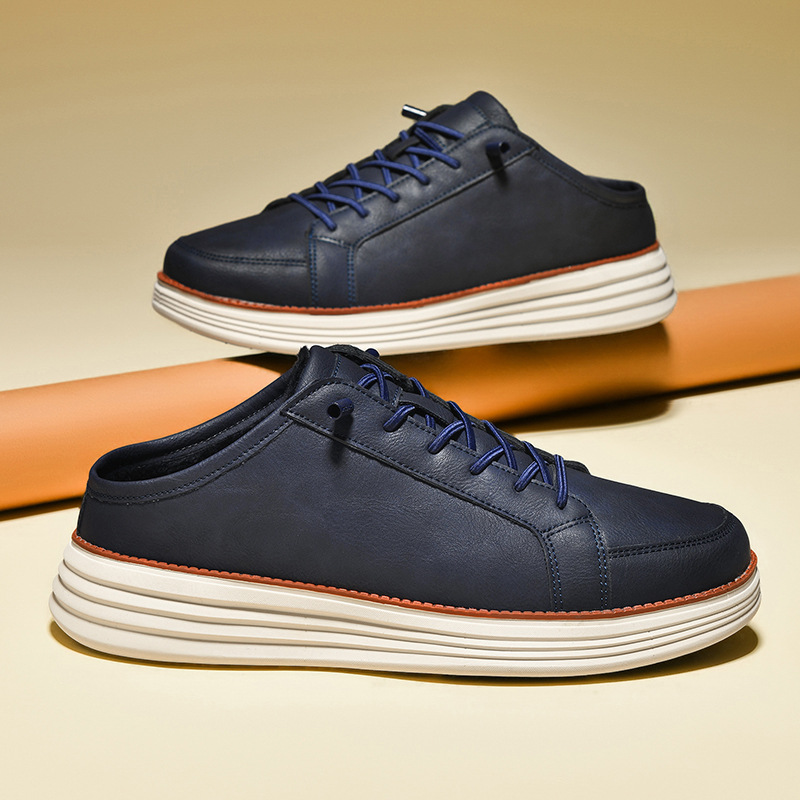Mens Casual Lace-up Thermal Fleece-lined Chunky-soled Cotton Shoes foto 3