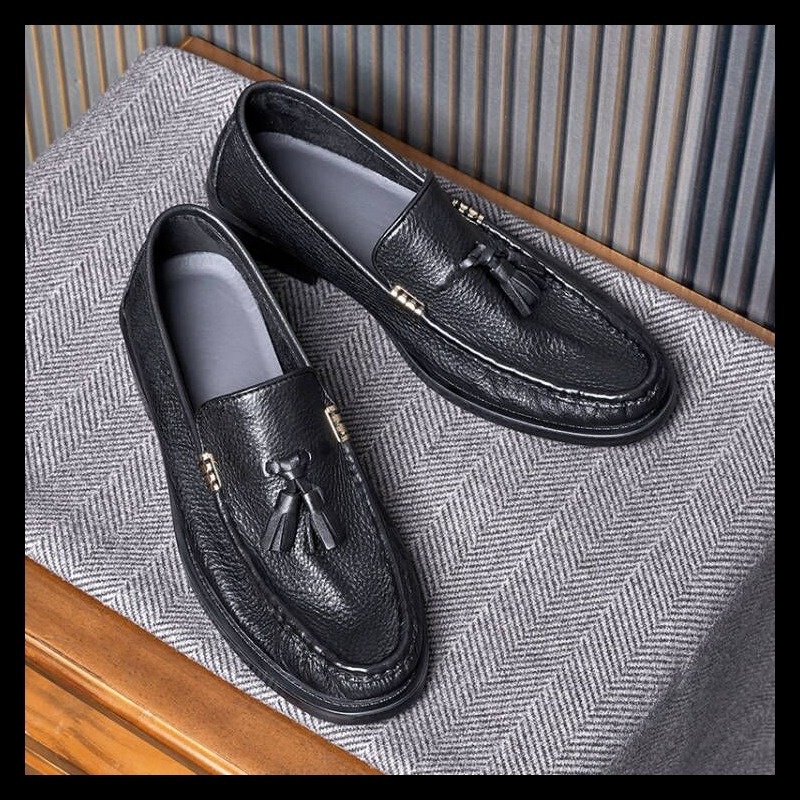 Breathable Men's Genuine Leather England Style foto 4