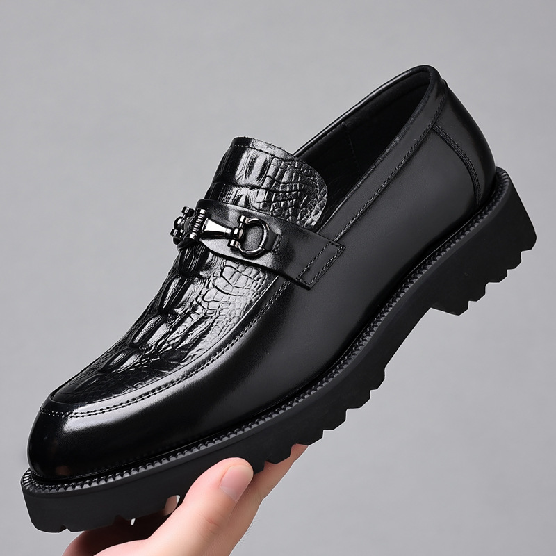 Men's Genuine Leather Business Casual Leather Shoes foto 2