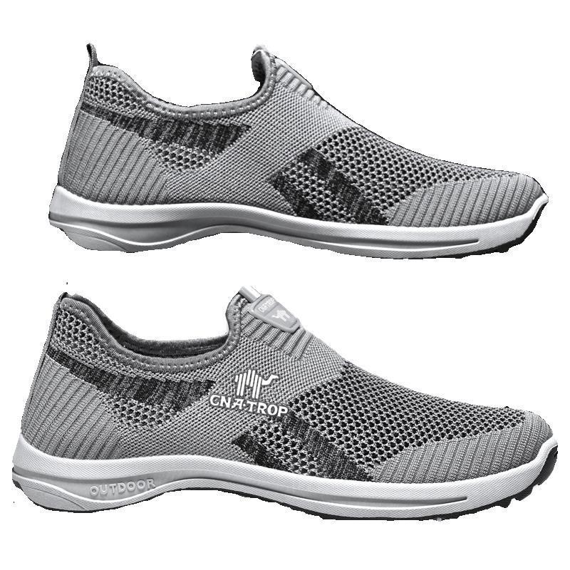 Versatile Casual Daddy's Shoes Men's Sports Lightweight Hiking Shoes Mesh foto 2