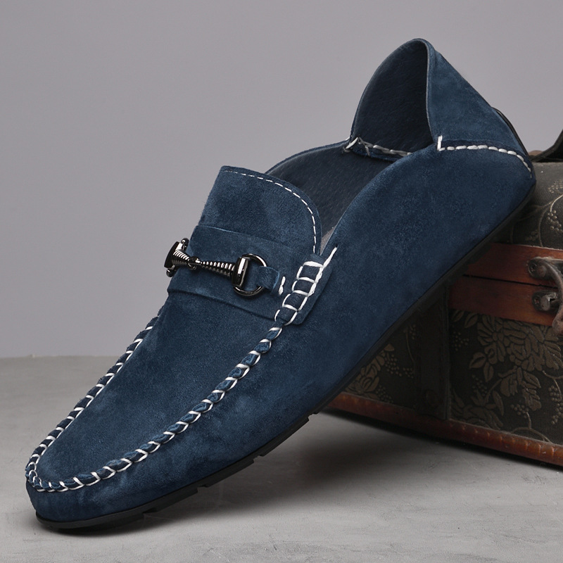Men's Suede Leather Breathable Casual Shoes foto 4