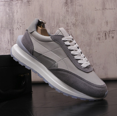 Men's Platform Fashion Trendy Shoes Retro British Style Sneakers foto 5