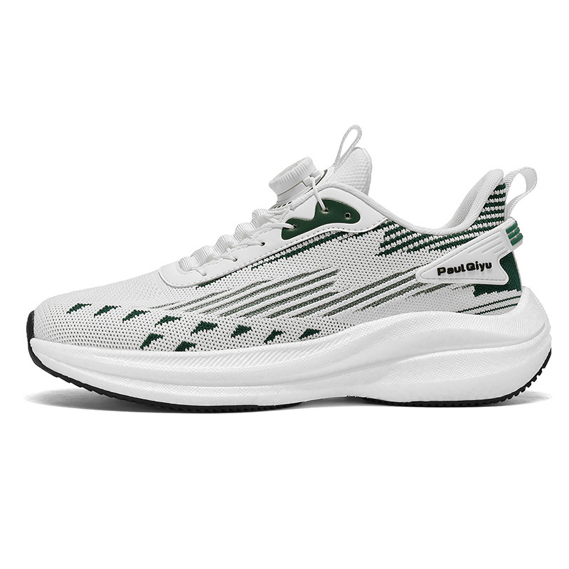 Rotating Buckle Fly-kit Mesh Casual Sports Running Men's Shoes foto 2