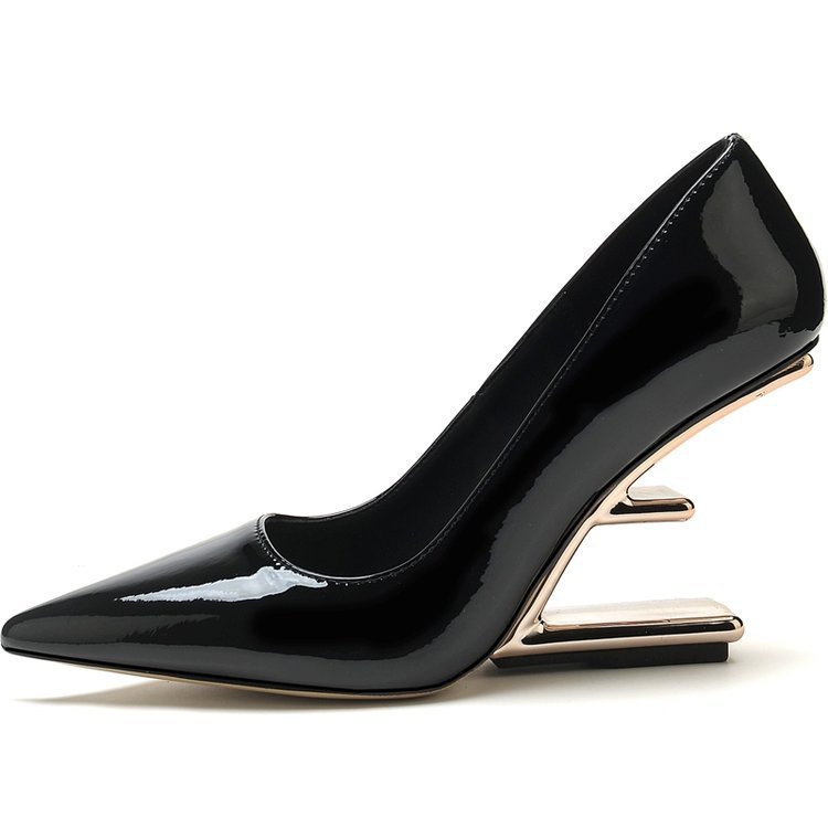 Ladies' Shallow Pointed Toe Stylish High Heels foto 4