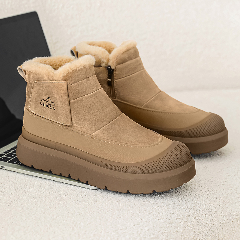 Fleece-lined Thick Casual All-Match Platform Non-slip Snow Boots Trendy Shoes foto 5