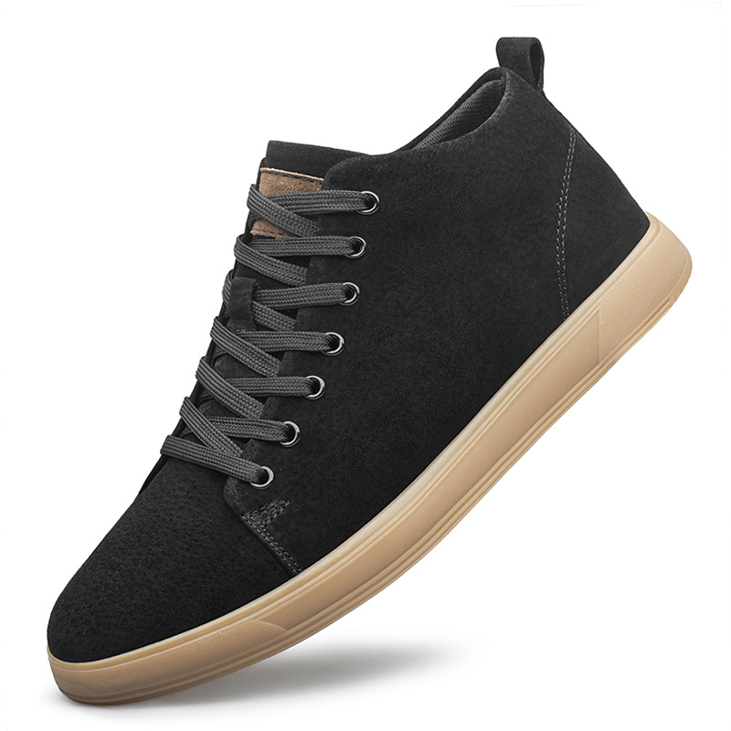 Mens Youth Matte Pigskin Casual Sneakers foto 4