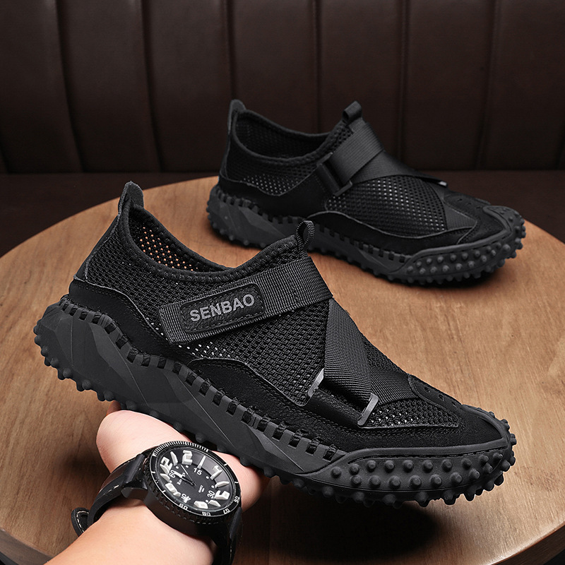 Plus Size Men's Mesh Breathable Casual Shoes Hollow Out foto 5