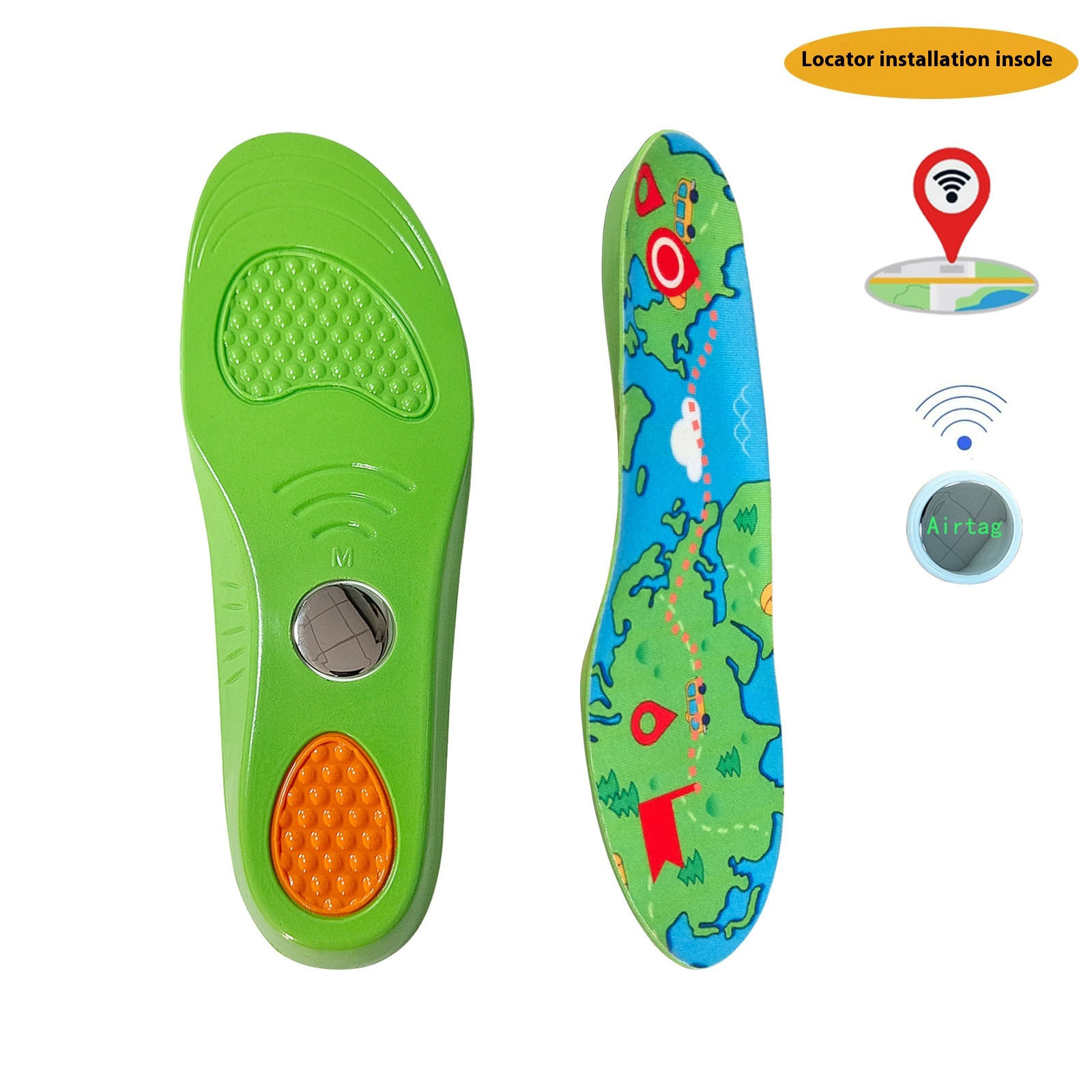 Children's Sports Insole Elderly Anti-lost Locator Insole foto 3