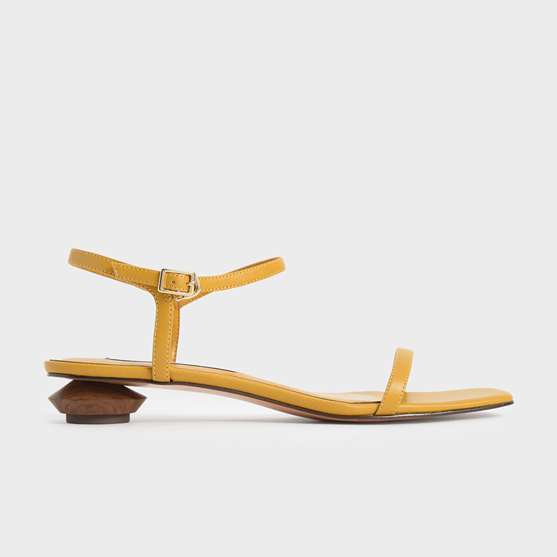 Women's One-strap Square Toe Low Heel Sandals foto 2
