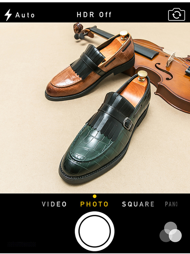 Men's Casual British Style Leather Shoes foto 5