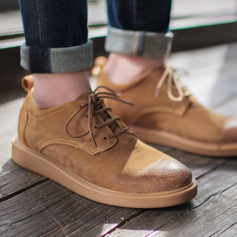 Men's Summer British Style Brown Sneakers foto 5