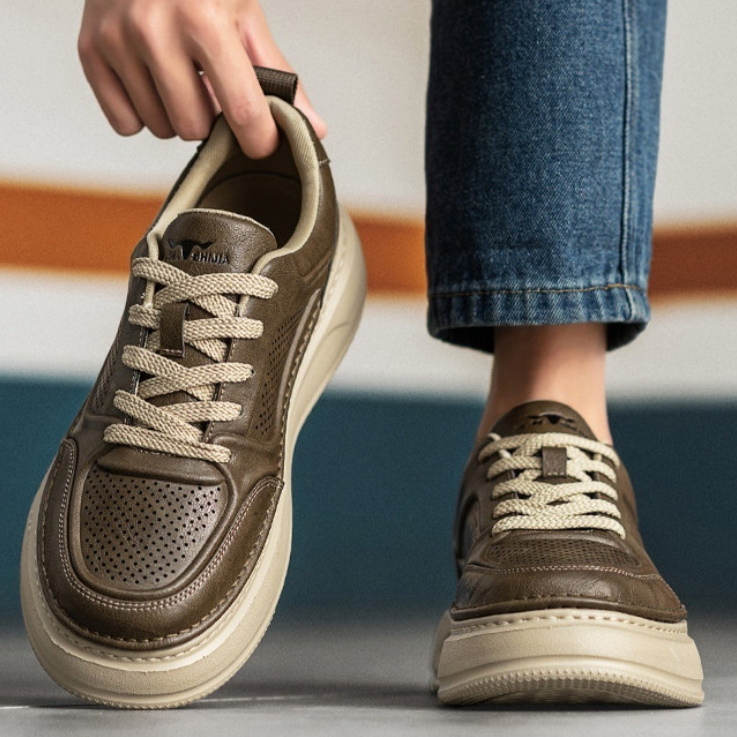 Mens Mesh-panel Sneakers New Summer Style Casual And Breathable foto 4
