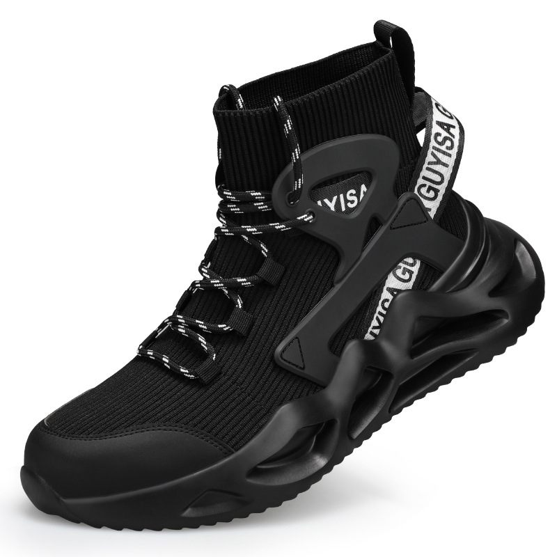 Men's Breathable And Smash-resistant Anti-seepage Steel Toe Cap Work Shoes foto 5