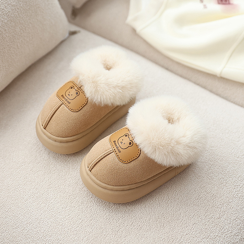 Bear Plush Cotton Shoes For Boys And Girls foto 3