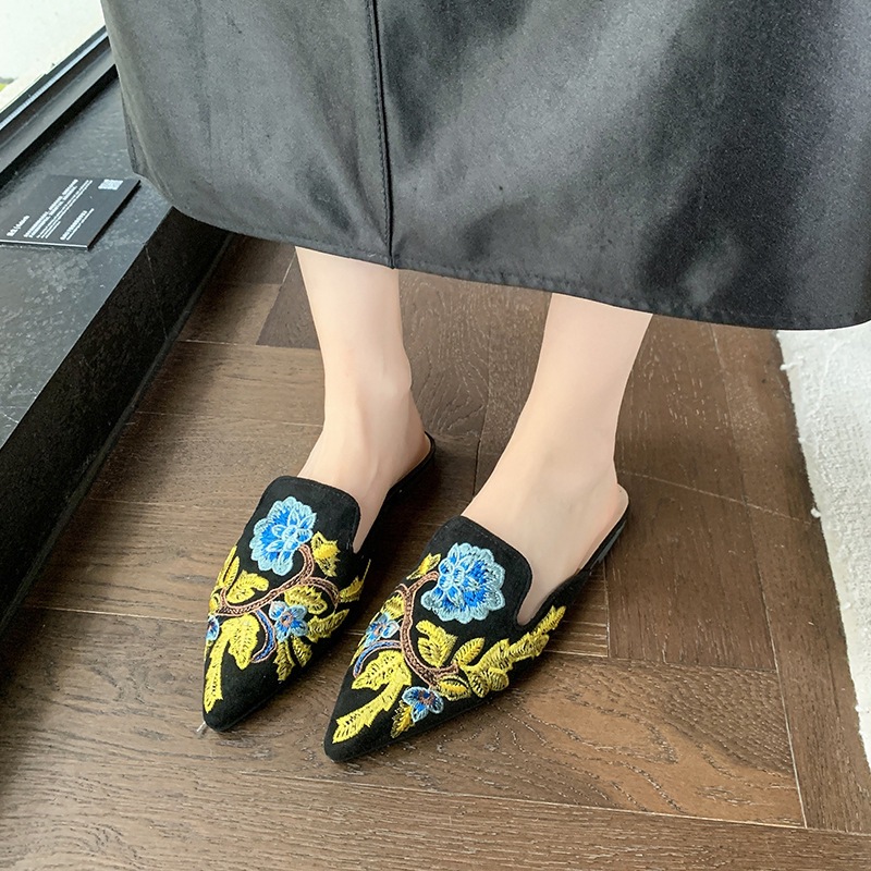 Baotou Embroidered Slippers Women's Summer National Style Fashion foto 5