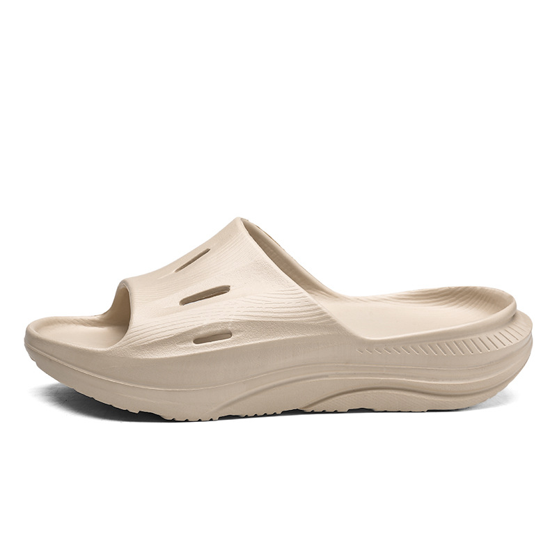 Wear-resistant Beach Sandals Outdoor Leisure Shit Feeling Home Single Strap Slides Trendy Shoes foto 4