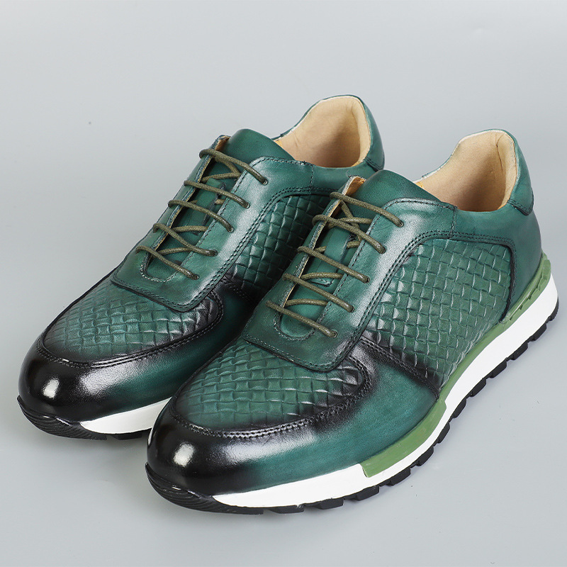 Fashion Genuine Leather Men's Sports Casual Shoes foto 2