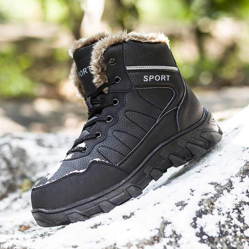 Men's Non-slip Thickening Thermal Travel Snow Boots foto 2