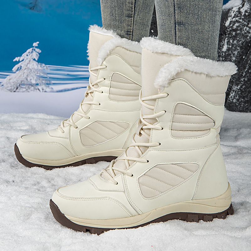 Snow Boots Cotton Boots For Winter High-top Lined With Fleece Extra Thick For Warmth And Waterproof foto 3
