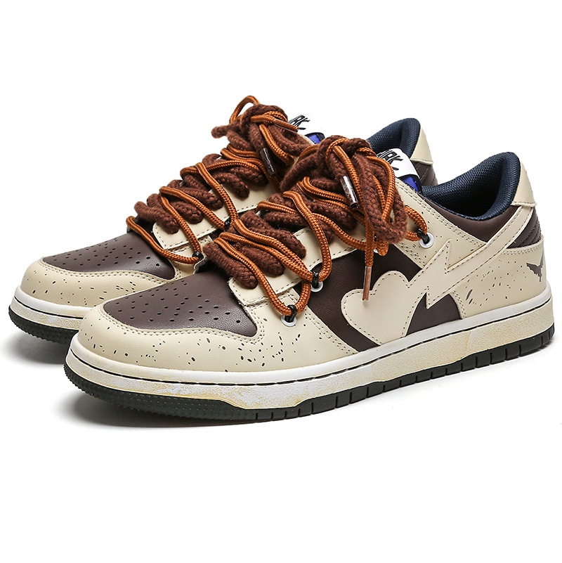 Vintage Skateboard Shoes Men's Winter Japanese Low Top foto 4