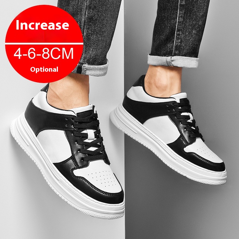 Summer Invisible Height Increasing Men's Shoes 8cm Breathable Platform Sports foto 2