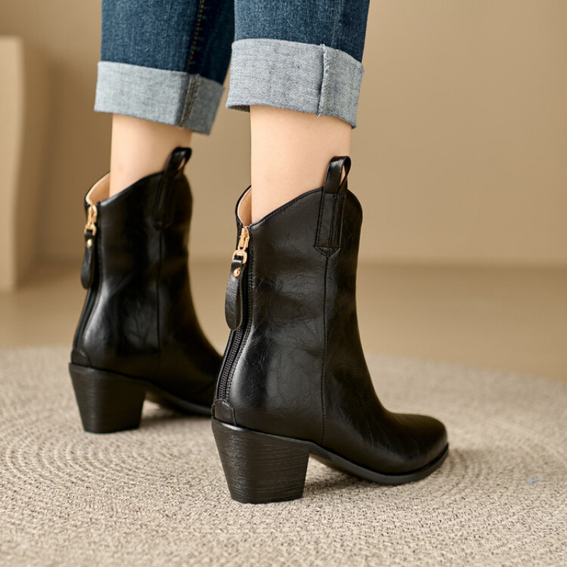 Women's Square Heel Fashion Boots foto 5