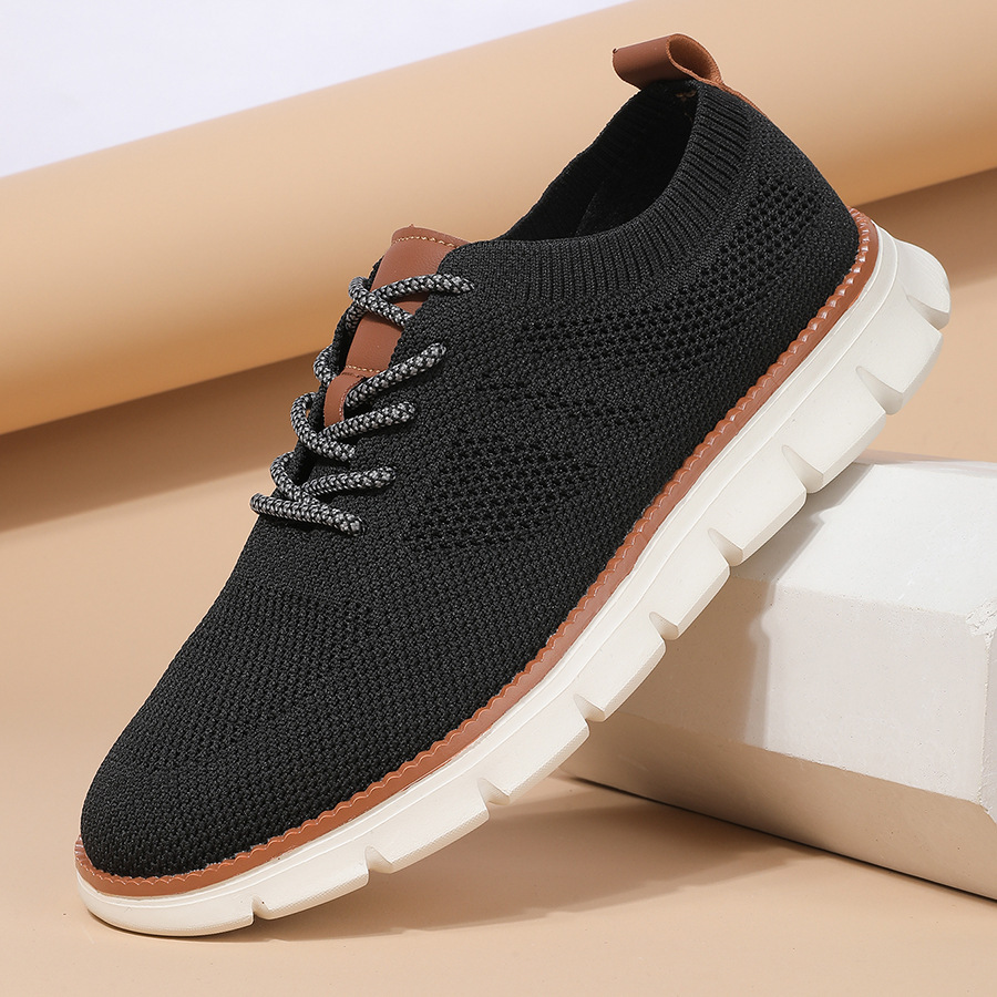 Men's Fashionable Flying Woven Surface Breathable Sneaker foto 3