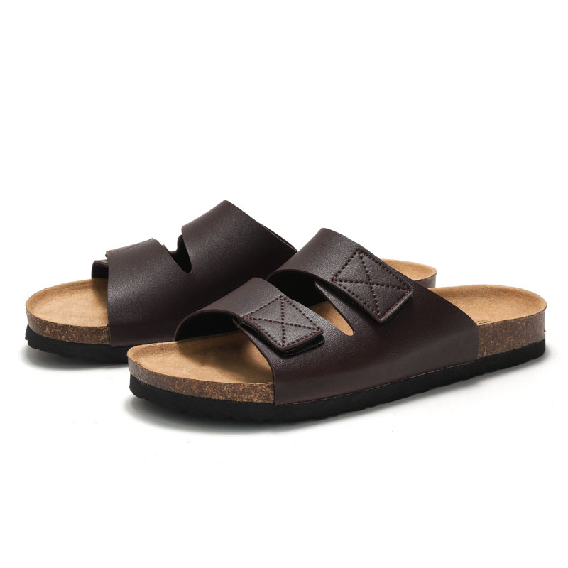 Men's Cork Slippers Slippers Velcro foto 4