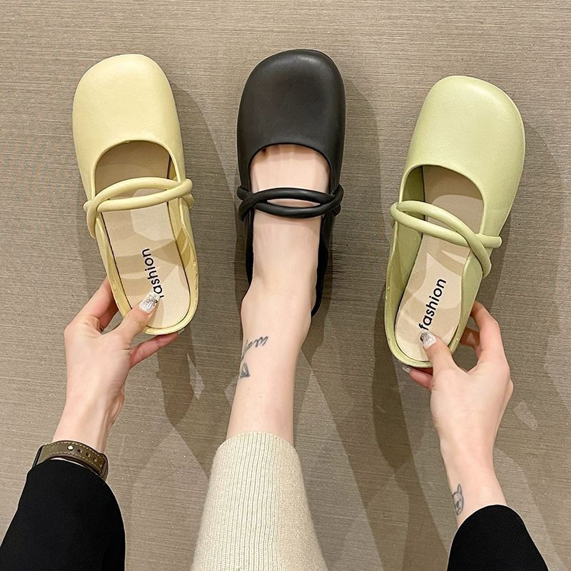 Summer Baotou Female Word Leisure Sandals foto 3