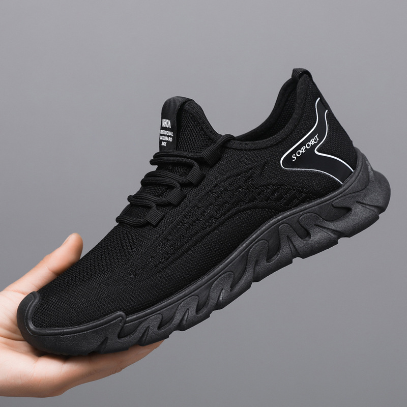 Spring New Breathable Thin Mesh Flyknit Casual Versatile Men's Sneakers foto 4